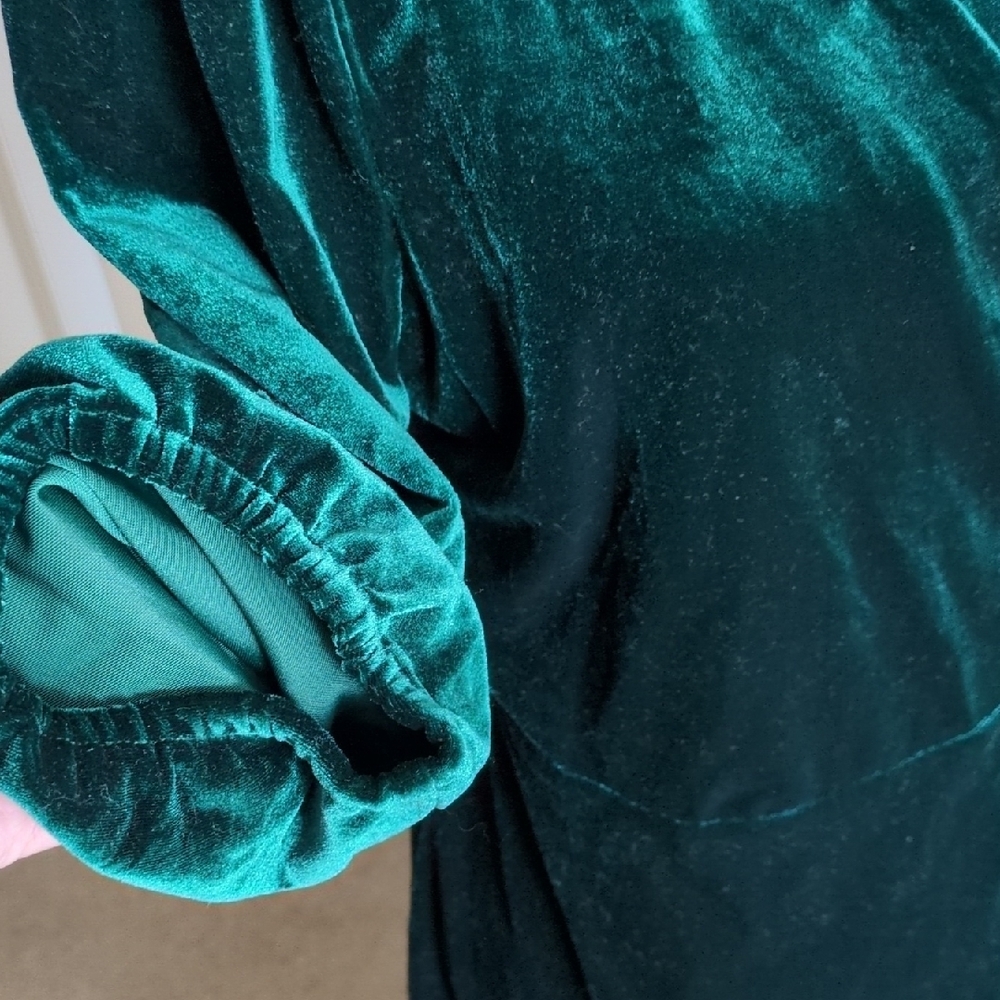 Baltic Born Deep Green Velvet Dress - Picture 5 of 11